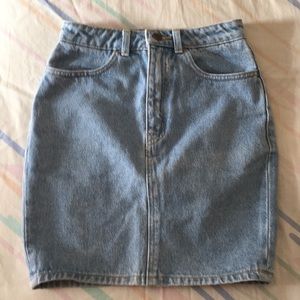 American Apparel Denim Pencil Skirt